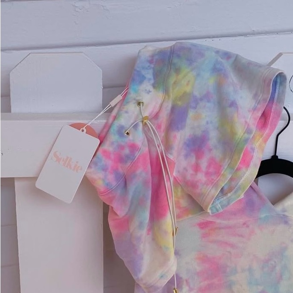 NWT Selkie Limited Release Tie Dye Drawstring Shorts Size Medium